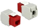 Delock Keystone Module RJ45 female > LSA Cat. 6 UTP red (86344)