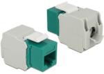 Delock Keystone modul zöld színű RJ45 aljzat - LSA CAT. 6 UTP csatlakozókkal (86349)