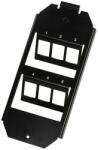 LogiLink Keystone floor box insert for 2 x 3 keystone modules, black (NK4060)