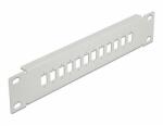 Delock 10 optikai szálas patch panel 12 portos SC Simplex / LC Duplex-hez 1U szürke (66803)