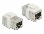 Delock fémszínű adapter RJ45 anya - RJ45 anya Cat. 6A (86012) - dellaprint