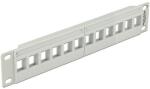 Delock 10 Keystone Patch Panel 12 Port grey (43309)