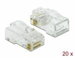 Delock RJ45 nyomó+vágó+hajlító apa Cat. 6 UTP 20 db. (86473)