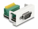 Delock Easy 45 Module D-Sub 9 tűs apa 9 tűs sorkapocs 22, 5 x 45 mm (81408)