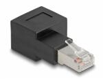 Delock RJ45 apa - RJ45 anya adapter Cat. 6A 90 fokos szögben jobbra hajlítva (87864)