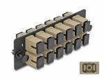 Delock Üvegszálas Adapter Panel SC Simplex OM1 / OM2 12 Port bézs (66927)