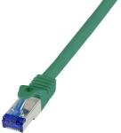 LogiLink Patch cable Cat. 6A S/FTP Ultraflex 3P/GHMT certified, green 5.0m (C6A075S)