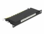 Delock 10 patch panel 8 porttal Cat. 6A 0, 5U fekete (66870)