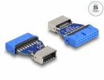 Delock USB 3.2 Gen 1 átalakító, tűfejes anya belső A kulcs anya (66233) - dellaprint