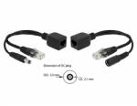 Delock Passzív PoE adapter készlet RJ45 DC 5, 5 x 2, 1 mm (66023)