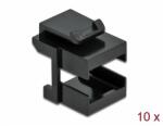 Delock Keystone fedél, fekete optikai szálasz csatlakozókhoz, 10 darab (86806) - dellaprint