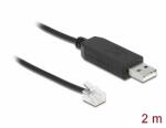 Delock Adapter cable USB Type-A to Serial RS-232 RJ12 with ESD protection Leadshine 2 m (66737)