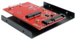 Delock SATA 22 pin > mSATA konverter, 3.5 kerettel (62415)