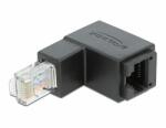 Delock RJ45 adapter apa 90 fokos lefelé néző > RJ45 aljzat, Cat. 6 UTP (86423)