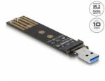 Delock Combo Converter M. 2 NVMe PCIe vagy SATA SSD USB 3.2 Gen 2-vel (64197)