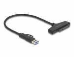 Delock USB - SATA 6 Gb/s átalakító USB Type-C vagy A-típusú USB konnektorral (61042)