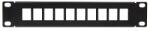 LogiLink 10" Keystone Panel for 10 Keystone Jacks, black (ACT108)