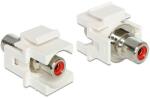 Delock Keystone modul RCA anya > RCA anya, piros (86305)