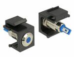 Delock Keystone 6 V-os, lapos, LED kék, fekete (86461) - dellaprint