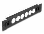 Delock 10 D-típusú patch panel 6 porttal eszköz nélkül szerelhető fekete (66899)
