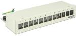 Delock Keystone Desktop Patch Panel 12 Port grey (43335)