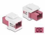 Delock Keystone modul SC Simplex aljzat - SC Simplex aljzat ibolya / fehér (86717) - dellaprint