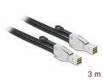 Delock PCI Express kábel Mini SAS HD SFF-8674 - SFF-8674 csatlakozókkal, 3 m (86623)