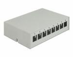 Delock Szürke 8 portos Keystone próbapanel (43412) - dellaprint
