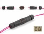 Delock optikai szálas kábel csatlakozó LC duplex anya LC duplex anya OM1/OM2 vízálló (87877) - dellaprint