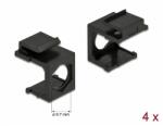 Delock Keystone fekete borító 9, 7 mm-es lyukkal, 4 db. (86739)