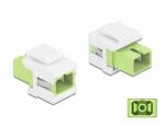 Delock Keystone modul SC Simplex aljzat - SC Simplex aljzat citromzöld / fehér (86813) - dellaprint