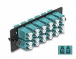 Delock Üvegszálas adapter panel LC Duplex OM4 12 port víz színű (66933)