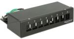 Delock Keystone Desktop Patch Panel 8 Port black (43338) - dellaprint