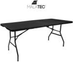 Malatec összecsukható, hordozható kerti asztal fekete 180 cm 5900779937765