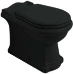  Sapho Kerasan Retro vario kifolyású álló kerámia WC 39x61 cm, matt fekete 101631 (101631)