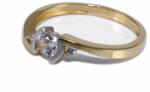 Ékszershop Bicolor köves eljegyzési arany gyűrű (1240620)