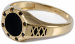 Ékszershop Fekete köves pecsét arany gyűrű (1267475)