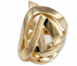 Ékszershop Matt hosszúkás arany gyűrű (1237920)