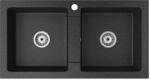  Gránit mosogatótálca - NERO Lybra - szemcsés fekete (NLY820436C0)