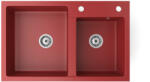  Gránit mosogatótálca - NERO Palazzo - piros (NP800500CR0)