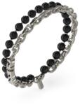  Guess Edgy JUMB04051JWSTBKL férfi karkötő onyx kövekkel JUMB04051JWSTBKL