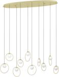 EGLO 390347 Portocolom függeszték, arany, 3500 lm, 3000K melegfehér, beépített LED, 10x3W, IP20 (390347)