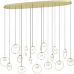 EGLO 390348 Portocolom függeszték, arany, 5950 lm, 3000K melegfehér, beépített LED, 17x3W, IP20 (390348)