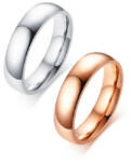 Ékszerkirály Férfi karikagyűrű, rozsdamentes acél, ezüst színű, 8-as méret (R-422)