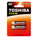 Toshiba RED ALKALINE LR6 AA 1, 5 V alkáli elemek buborékfóliában 2 db (TOSBAT0215)