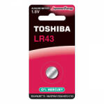 Toshiba LR43 1, 5 V speciális alkáli akkumulátor buborékfólia 1 db (TOSBAT0530)