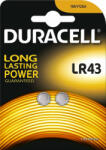 Duracell LR43 V12GA 1, 5V alkáli gombelemek 2 db-os buborékcsomagolás (DURBAT1390)