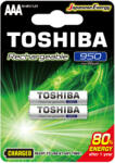 9518 Újratölthető elemek TOSHIBA HASZNÁLATRA KÉSZ AAA 1, 2V 950MAH buborékfólia 2 db (TOSBAT0435)