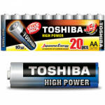 Toshiba HIGH POWER LR6 AA 1, 5V alkáli elemek CSOMAG 20db (TOSBAT0165)