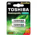 9518 Újratölthető elemek TOSHIBA HASZNÁLATRA KÉSZ AA 1, 2V 1000MAH buborékfólia 2 db (TOSBAT0410)